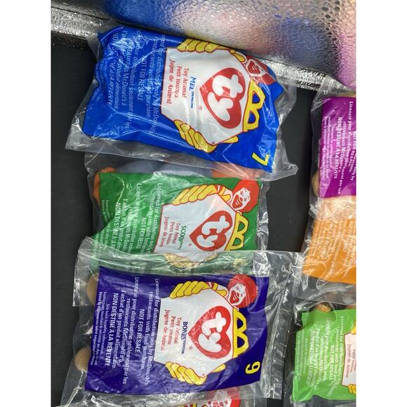 McDonald's TY Teenie Beanie Babies Complete Set of 1-12 1998 New - Picture 5 of 9